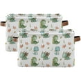 thumbnail image 2 of Coolnut Cute Dragon Storage Basket Collapsible Toy Storage Bins Canvas Storage Basket with Leather Handles for Home Closets Offices, Bedrooms, Kids Toy and Gift Baskets, 2PCS Decor Gifts, 2 of 7