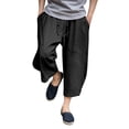 thumbnail image 1 of PMUYBHF Compression Shorts Men Red Men'S Cropped Shorts Loose Elastic Drawstring Conical Casual Linen Shorts For Men Mens White Shorts Beach Gym Shorts For Men Long, 1 of 9