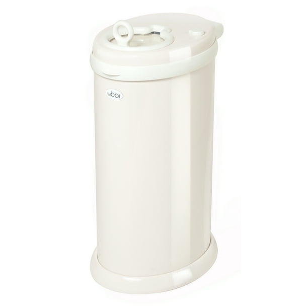 Ubbi Steel Diaper Pail, Ivory