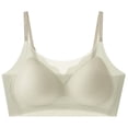 thumbnail image 3 of Jinhomg Bras for Women Gentle Coverage Workday Layering Wirefree Bralette No Print Pullover Style for Daily Lounge Wear, Smooth Support, for Smooth Styling, Soft Lining Green XXL, 3 of 6