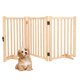thumbnail image 1 of Yeshouse puerta de seguridad para perros de madera sin pintar, valla plegable independiente para mascotas, ideal para casas, escaleras y puertas, diseño práctico, fácil de mover y usar en interiores, 1 of 7