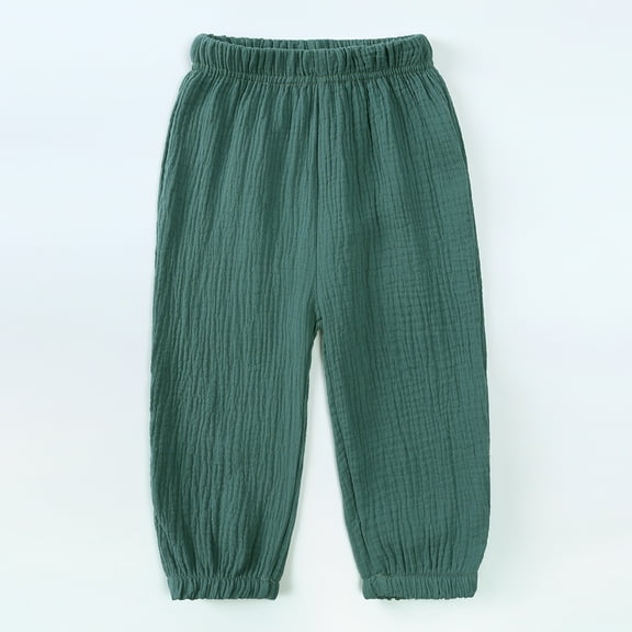 Toddler Baby Boy Girl Bloomers Children Cotton Linen Bloomers Casual Pants for 12M-7T