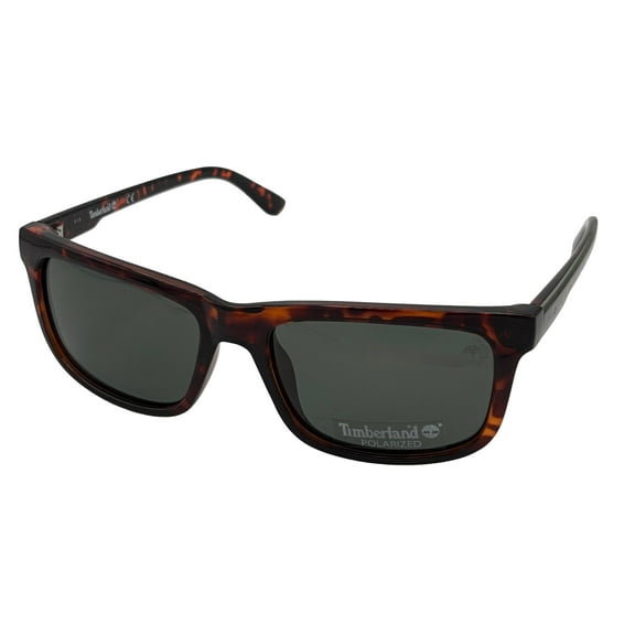 Timberland Men Sunglass Dark Havana Plastic Square Brn Polarized Lens TB7153 52N