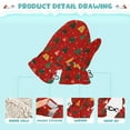 thumbnail image 4 of Christmas Tree Pattern Cold Weather Mittens Cozy Gloves with Adjustable Fit Perfect for Outdoor Fun, 4 of 7