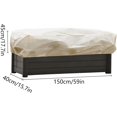thumbnail image 2 of CHAO Paquete de 2 fundas rectangulares para macetas de invierno, protectores de jardinería de lana antiescarcha de 150x40x45cm con cordón, bolsa protectora para árboles al aire libre, 2 of 5