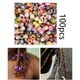 thumbnail image 4 of 100 Uds. de de grande/ de cabellero acrílico adornos artesanales con agujeros grandes rico y /pulseras trenzadas de cabellero Fernando perlas de pelo, 4 of 8