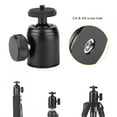thumbnail image 4 of Camera Ball Head, 2kg Load Bearing Rubber Pad Monopod Ball Head Vertical Rotation Aluminum Alloy Prevent Scratch  For Mirrorless Camera, 4 of 8