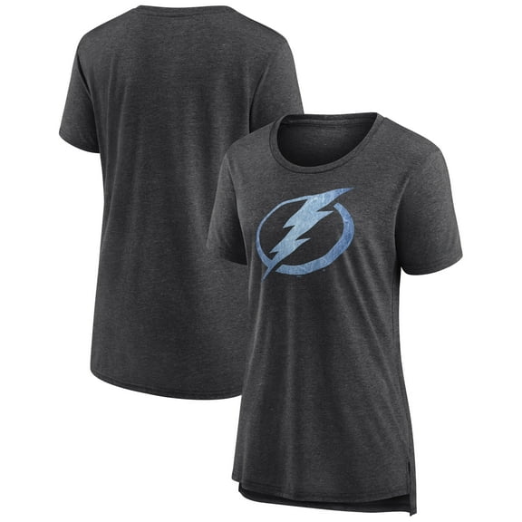 Women's Gray Tampa Bay Lightning Pond Hockey Tri-Blend T-Shirt
