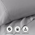 thumbnail image 4 of Superior Cotton Blend 800 Thread Count Sheet Set, Queen, Light Grey, 4 of 5