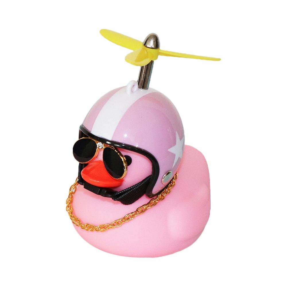 Duck Bike Bell, Rubber Duck Bicycle Accessories with LED Light, Car