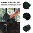 thumbnail image 2 of LABSERRON Makeup Brushes Bag For Travel Makeup Brush Pouch Dark Green 1Set 14.15X9.63X0.20in, 2 of 8