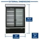 Maxx Cold Double Porte en Verre Réfrigérateur Merchandiser, Porte Coulissante, 54 "W, 48 Pi3 Capacité de Stockage, en Blanc – image 3 sur 7
