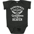 thumbnail image 3 of Inktastic Handpicked for Earth by My Grandma in Heaven Angel Wings Boys or Girls Baby Bodysuit, 3 of 5