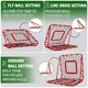 thumbnail image 3 of Entrenador Rebounder Net BaseGoal para béisbol, sóftbol y voleibol, 3 of 8