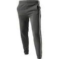 thumbnail image 2 of Ma Croix Mens Stripe Jogger Pants Lightweight Training Sweatpants Fleece Casual Elastic Athletic Activewear, 2 of 8