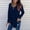 Navy, variant on Womens Sweaters Pullover Clothes Winter Pullover V Neck Strap T-Shirt Tops Autumn Blouse