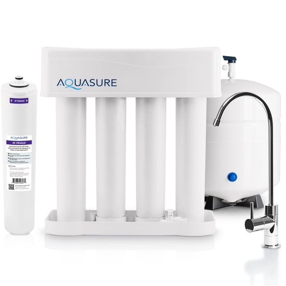 Aquasure Premier Advanced 75 GPD Reverse Osmosis Drinking Water Filter System with Alkaline Remineralizing