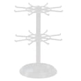 thumbnail image 1 of Qtmnekly Countertop Acrylic Rotating Keychain Rack Adjustable 2 Tire Spinner Display Holder Trinkets Jewelry Organizer Stand-A, 1 of 6