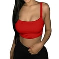 thumbnail image 3 of Women's Solid Color Casual Sportswear Yoga Tops Short Sleeve Tops Blouse womens tops clearance under $5, 3 of 6