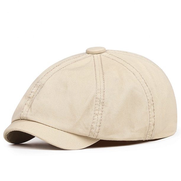 Sombreros unisex casuales clásicos sólidos antiguos octogonales literarios de periodista boina para hombre sombrero de algodón