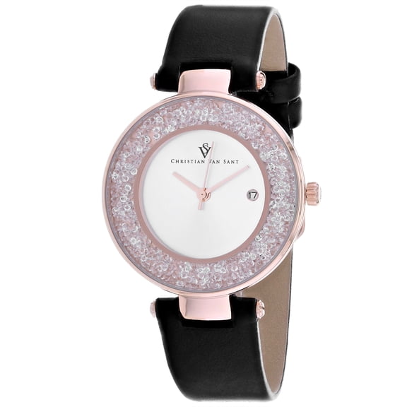 Christian Van Sant Women's Dazzle Silver Dial Watch - CV1224
