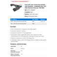 thumbnail image 2 of Front Left Lower Control Arm and Ball Joint Assembly - Compatible with 1999 - 2006 Chevy Silverado 1500 RWD 2000 2001 2002 2003 2004 2005, 2 of 2