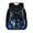Blue Flame Wolf, variant on HUIACONG Galaxy Dark Dragon Print 13.5 Inch Kids School Backpack Water Resistant Multi Pockets Lightweight Bookbag Adjustable Padded Straps for Primary Preschool Boys Girls Daily Use