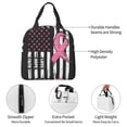 thumbnail image 4 of Disketp Ribbon Breast Cancer Awareness Bolsa Térmica para Almuerzo para Hombre y Mujer, Ideal para Trabajo, Senderismo y Picnic, 4 of 8