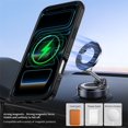 thumbnail image 6 of For iPhone 18 Pro Max Phone Case Magnetic 360° Rotating Holder Drop Protector Cover,Black,For iPhone 18 Pro Max, 6 of 9