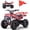 Flame, variant on QEASET 500W 36V Battery Ride-On Off-Road 4-Wheeler – 15-Mile Range, Orange