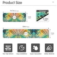 thumbnail image 3 of Yayeee Faucet Mat for Kitchen Sink 14.7" Diatomite Long Splash Guard Pad, Colorful Plants, 3 of 7