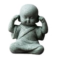 thumbnail image 3 of Bandeja de té China Fernando Escultura Decoraciones Estatua de Buda Monje Adornos Miniatura para mesa Coche Escritorio Oficina, 3 of 8