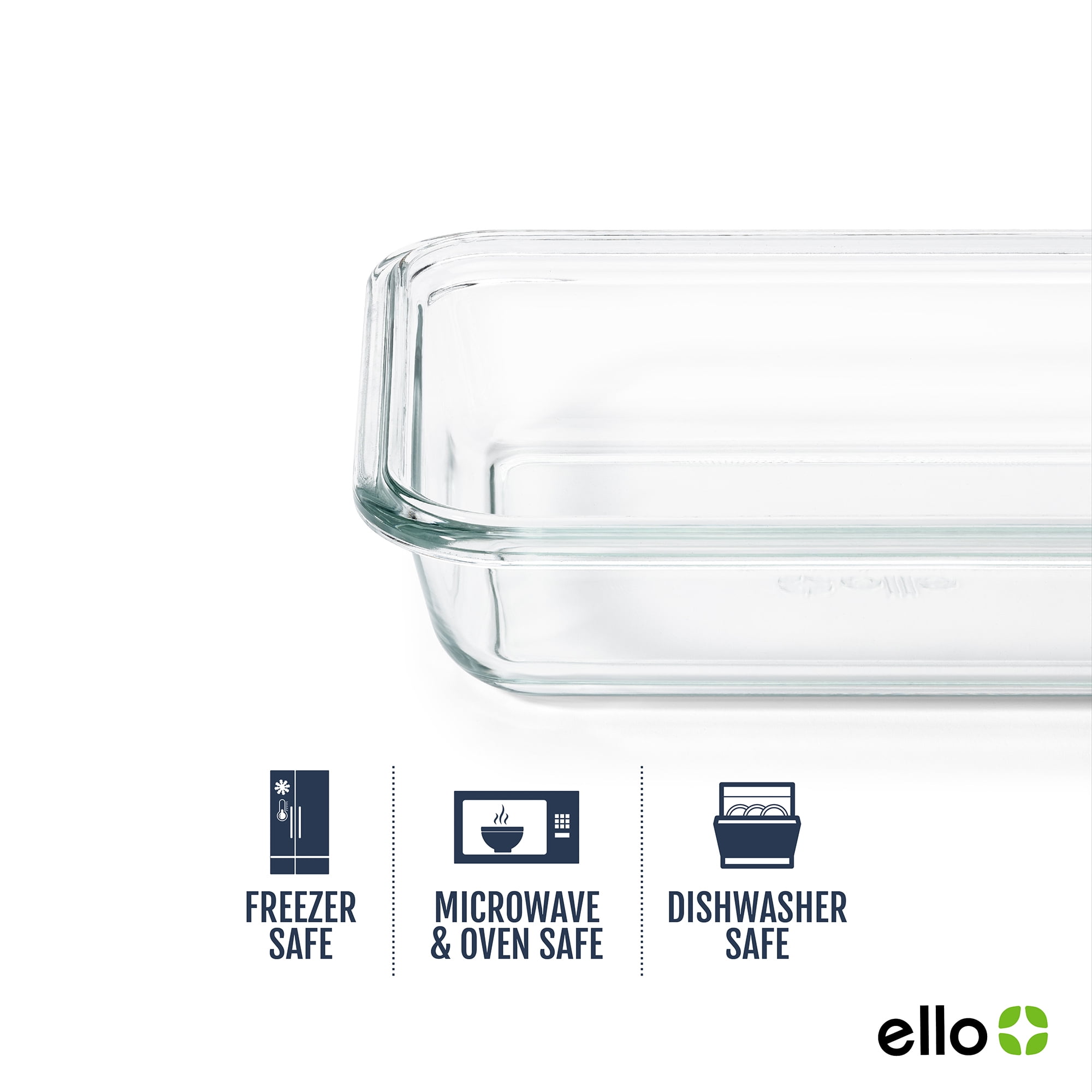 Ello Everyday 3 Cup 10 Piece Glass Nesting Meal Prep Set