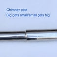 thumbnail image 5 of Stove Pipe Reducer Flue Connector, 1pc Stainless Steel Chimney Flue Liner Reducer Chimney Adaptor Stove Pipe, Big Head to Small Head (Size : 10cm~9cm), 5 of 9