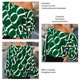 thumbnail image 5 of Mujer Puff Manga Top Cuello Redondo Obispo Suave Transpirable Moda Poliéster Ropa Verde Letra S, 5 of 7
