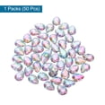 thumbnail image 3 of Uxcell 50PCS Flat Back Acrylic Teardrop Gems 13x18mm Artificial Rhinestones for DIY Crafts Bead Multicolor, 3 of 6