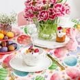 thumbnail image 5 of Easter Egg Tablecloth Colored Table Cover Floral 60 x 102 Inch Watercolor Flower Rectangle Picnic Hiking Camper Washable Colorful Table Cloth for Party Supplies Home Kitchen Table Decor, 5 of 6