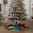 thumbnail image 6 of Bingfone Christmas Tree Skirt Mat Christmas Decoration Interior 30"-Cartoon Dinosaur, 6 of 8