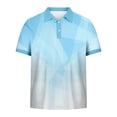 thumbnail image 7 of Blczomt Soft Mens Short Sleeve Shirt Blue Graphic Tees Casual Summer Men's Fashion, 7 of 7