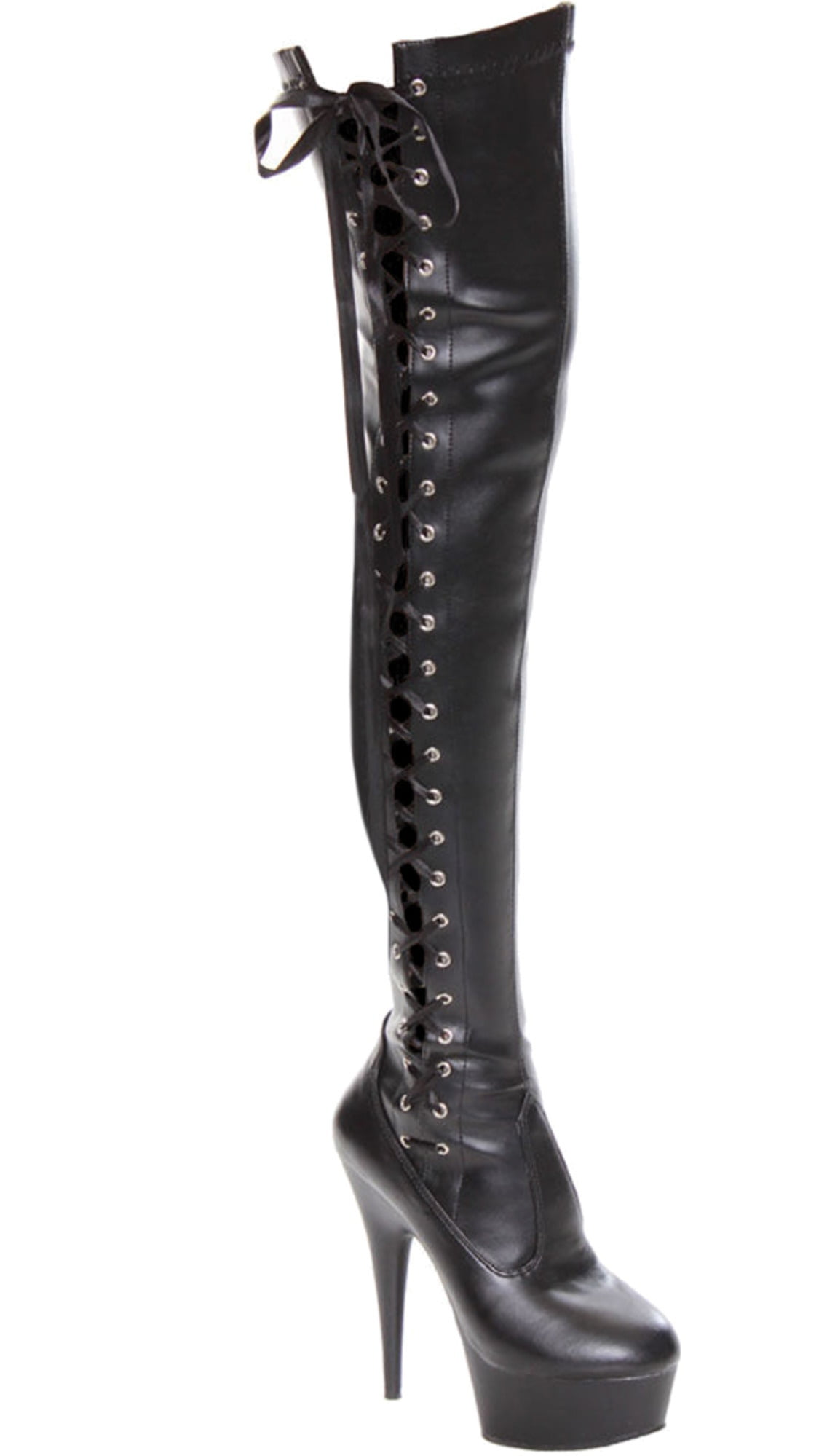 over the knee black boots size 11