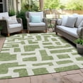 thumbnail image 6 of Addison Rugs Chantille Indoor/Outdoor Transitional Lines Green Washable Rectangle Rug, 2'6" x 3'10", 6 of 6