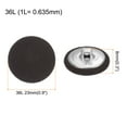 thumbnail image 2 of Unique Bargains 10pcs 36L Fabric Cloth Covered Button 23mm Round Metal Shank Sewing Buttons for Suits Dress Blouses, Brown, 2 of 5