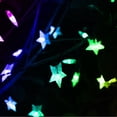 thumbnail image 4 of Luces de cadena con energía solar, luces de cadena de estrellas solares para jardín Luces de cadena de estrellas solares características mejoradas, 4 of 7