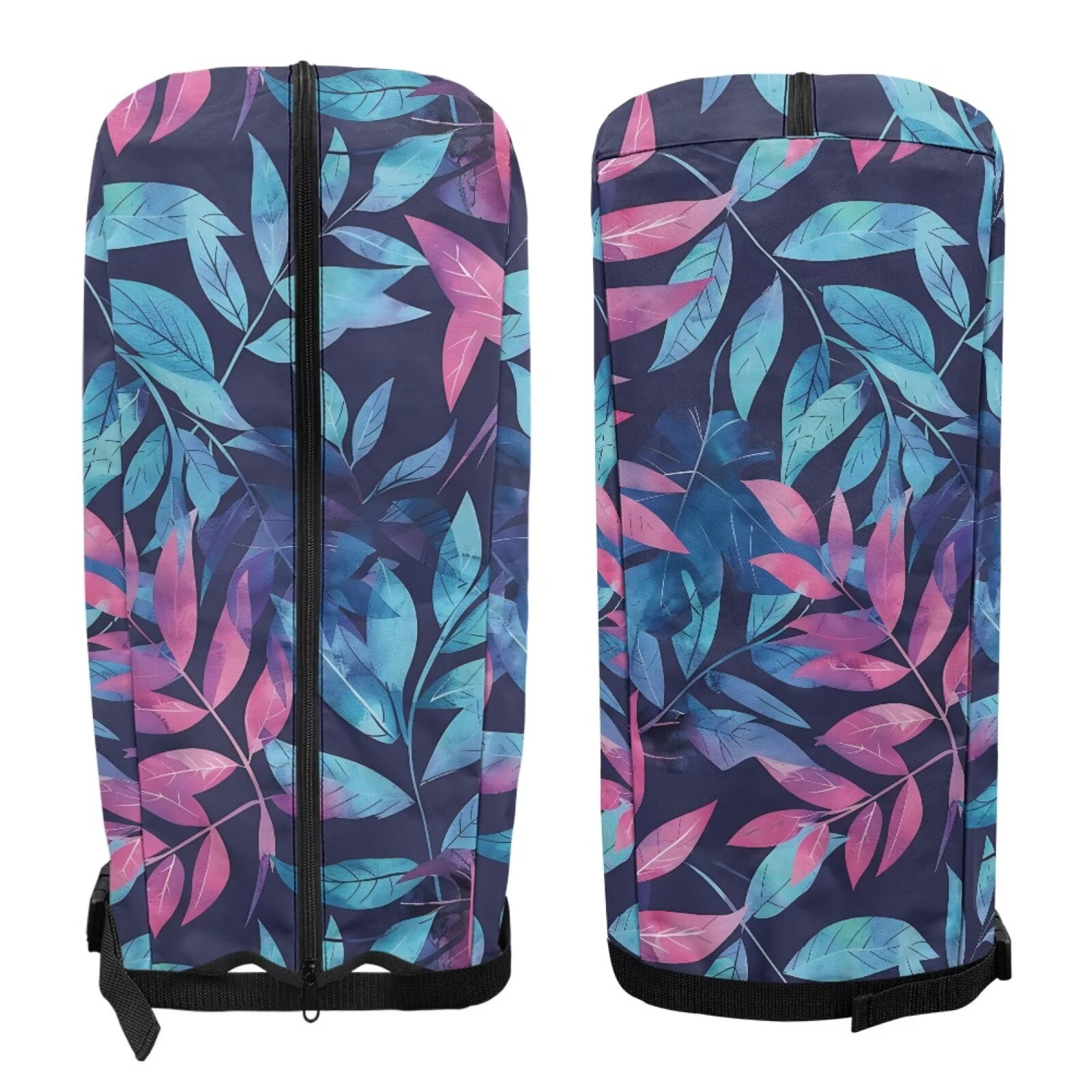 Chririnla Blue Leaves Golf Bag Dust Cover Waterproof & Dustproof Club Protection Universal Golf Club Bag Accessories Great Gift for Men Women Golfers