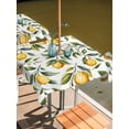 thumbnail image 2 of Square Outdoor Tablecloth with Umbrella Hole Summer Yellow Lemons Outside Table Cloth Waterproof Patio Table Cover Green Leaves Flowers Country Plants Zipper Tablecloths for Picnic Camping 54x54 Inch, 2 of 8