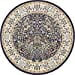 thumbnail image 3 of Unique Loom Narenj Textured Hunting Design Rug 10' x 10' Round Navy Blue/Tan, 3 of 10