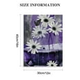 Creowell Farmhouse Purple Floral Wall Art for Living Room Daisy Flower