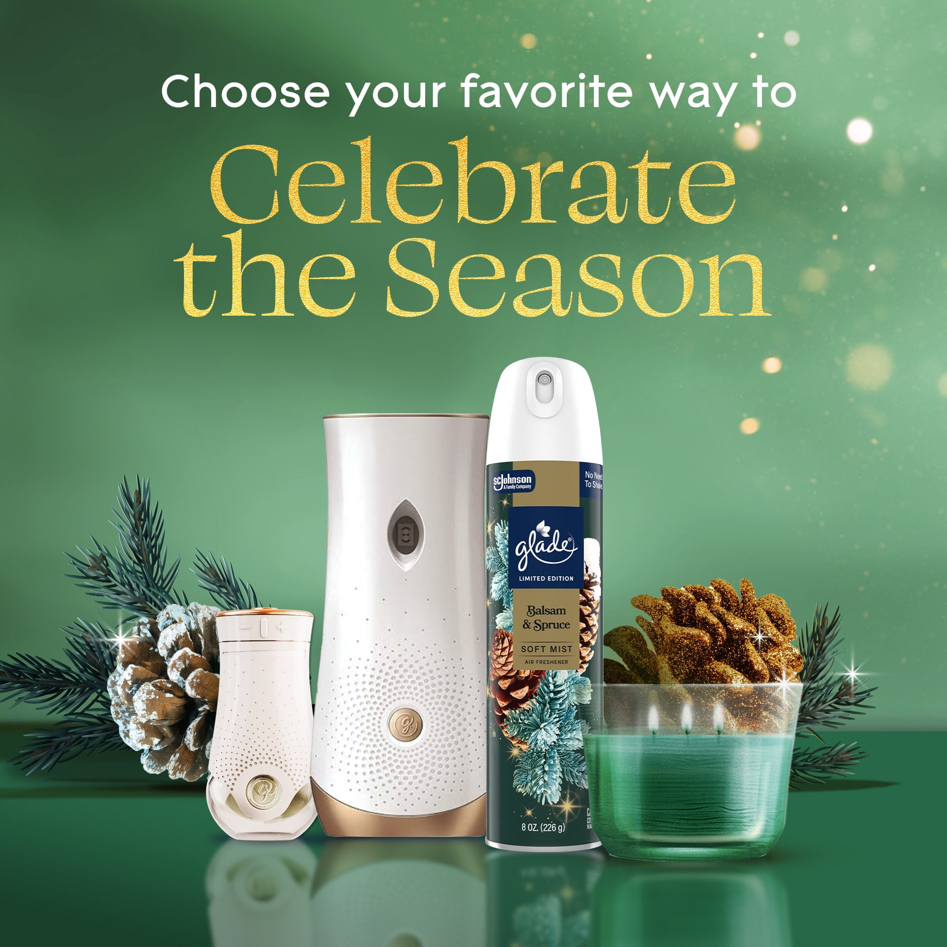 Glade® PlugIns® Refills Air Freshener, Twinkling Pine & Cedar, 3.35oz., 5 Count