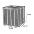 thumbnail image 2 of Covermates Air Conditioner Cover - Durable Weather-Resistant Protection for Outdoor Units, Elite 300D Polyester, 32W x 32D x 36H, Khaki, 2 of 8