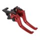 thumbnail image 1 of Palancas de freno y embrague cortas únicas para Honda Monkey 125 2019-2024, palanca de freno ajustable de aleación de aluminio rojo sólido, 1 par, 1 of 7